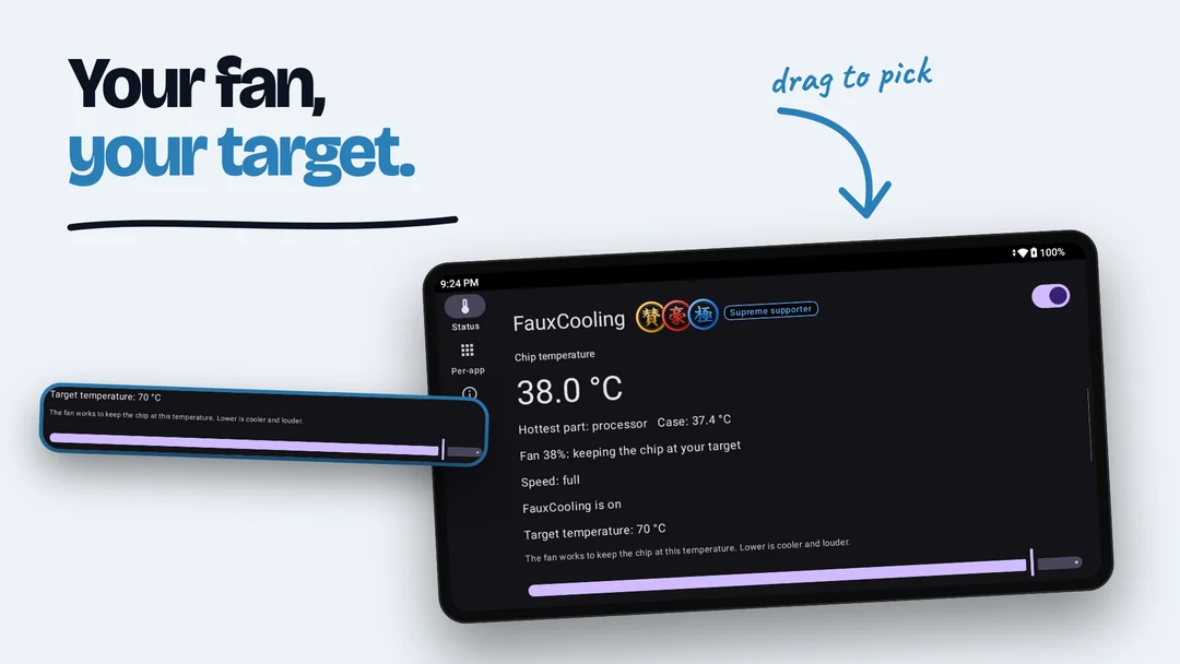 Your fan, your target.